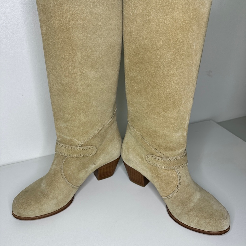 See by Chloe Western‎ Suede Tan Calf Heeled boots with Pocket sz 36 - Picture 7 of 10